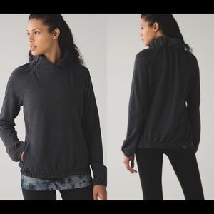 LULULEMON After All Grey Cowl Neck Pullover